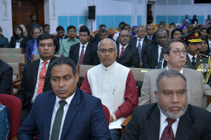 ފެބްރުއަރީ 7، 2019: ރައްޔިތުން މަޖިލިސް މި އަހަރަށް ހުޅުވުމަށް ބޭއްވި ފުރަތަމަ ޖަލްސާ: ރައީސް އިބްރާހިމް މުހައްމަދު ސޯލިހްގެ ފުރަތަމަ ރިޔާސީ ބަޔާން މިއަދުގެ ޖަލްސާގައި ވަނީ އިއްވާފައި -- ފޮޓޯ/ ރައީސް އޮފީސް