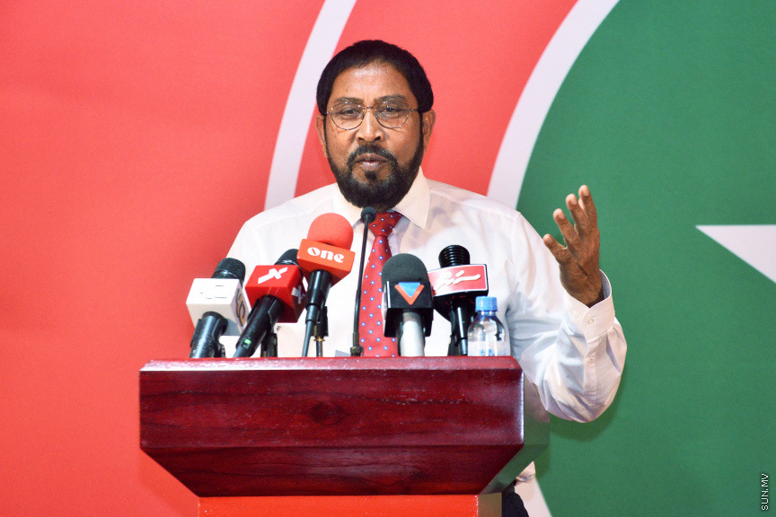 ފެބުރުއަރީ 2، 2019: ޖުމްހޫރީ ޕާޓީގެ އިތުރު އަށް ދާއިރާ އަކަށް ޓިކެޓް ދިނުމަށް މިރޭ މ. ކުނޫޒުގައި ބޭއްވި ރަސްމިއްޔާތުގެ ތެރެއިން: މިހާތަނަށް 44 ބޭފުޅުންނަށް ވަނީ އެޕާޓީގެ ޓިކެޓް ދީފަ -- ސަން ފޮޓޯ/ އަހުމަދު އަވްޝަން އިލްޔަސް
