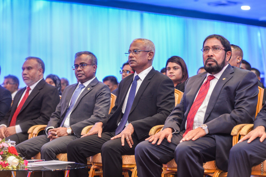ފެބްރުއަރީ 18، 2019: ޖުޑިޝަލް އިއާ 2019ވަނަ އިފްތިތާހްކުރުމަށް ދަރުބާރުގޭގައި ބޭއްވި ހާއްސަ ރަސްމިއްޔާތުގެ ތެރެއިން -- ސަން ފޮޓޯ/ ފަޔާޒު މޫސާ