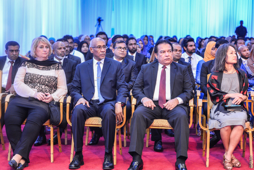 ފެބްރުއަރީ 18، 2019: ޖުޑިޝަލް އިއާ 2019ވަނަ އިފްތިތާހްކުރުމަށް ދަރުބާރުގޭގައި ބޭއްވި ހާއްސަ ރަސްމިއްޔާތުގެ ތެރެއިން -- ސަން ފޮޓޯ/ ފަޔާޒު މޫސާ