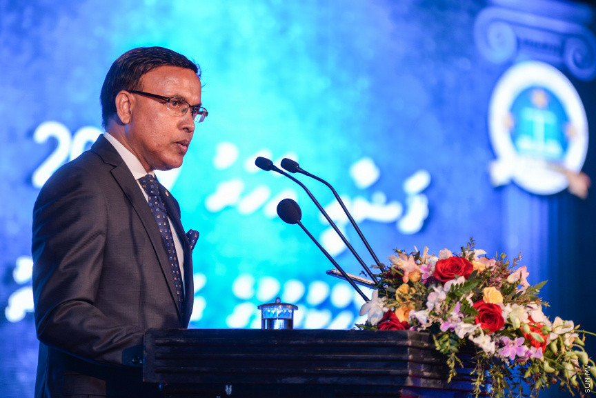 ފެބްރުއަރީ 18، 2019: ޖުޑިޝަލް އިއާ 2019ވަނަ އިފްތިތާހްކުރުމަށް ދަރުބާރުގޭގައި ބޭއްވި ހާއްސަ ރަސްމިއްޔާތުގެ ތެރެއިން -- ސަން ފޮޓޯ/ ފަޔާޒު މޫސާ
