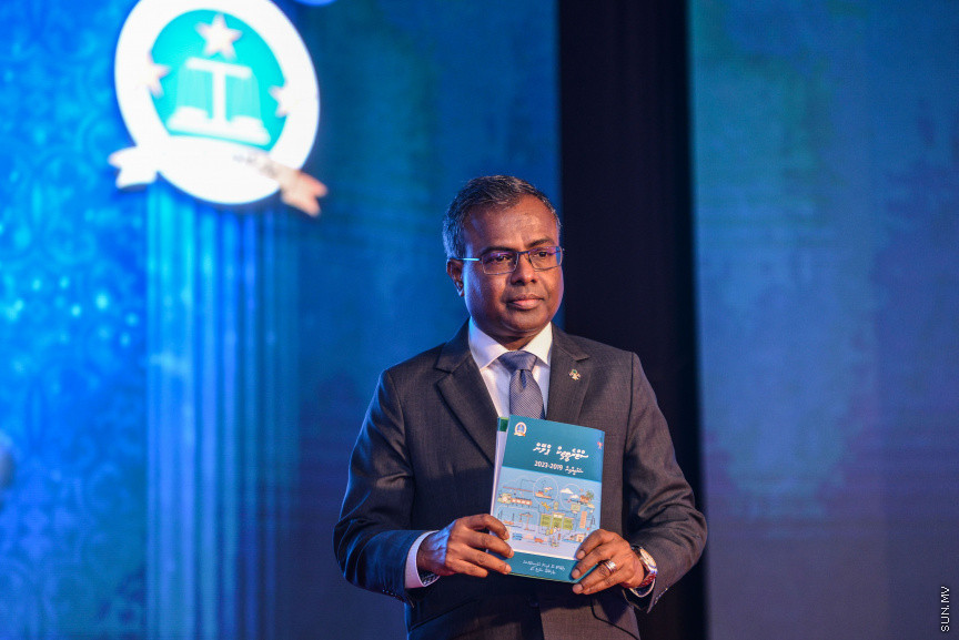 ފެބްރުއަރީ 18، 2019: ޖުޑިޝަލް އިއާ 2019ވަނަ އިފްތިތާހްކުރުމަށް ދަރުބާރުގޭގައި ބޭއްވި ހާއްސަ ރަސްމިއްޔާތުގެ ތެރެއިން -- ސަން ފޮޓޯ/ ފަޔާޒު މޫސާ