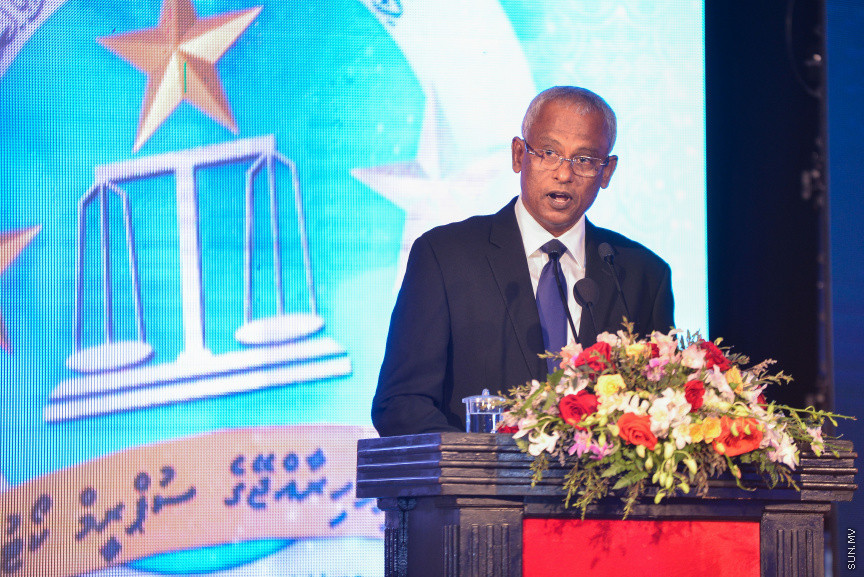 ފެބްރުއަރީ 18، 2019: ޖުޑިޝަލް އިއާ 2019ވަނަ އިފްތިތާހްކުރުމަށް ދަރުބާރުގޭގައި ބޭއްވި ހާއްސަ ރަސްމިއްޔާތުގެ ތެރެއިން -- ސަން ފޮޓޯ/ ފަޔާޒު މޫސާ