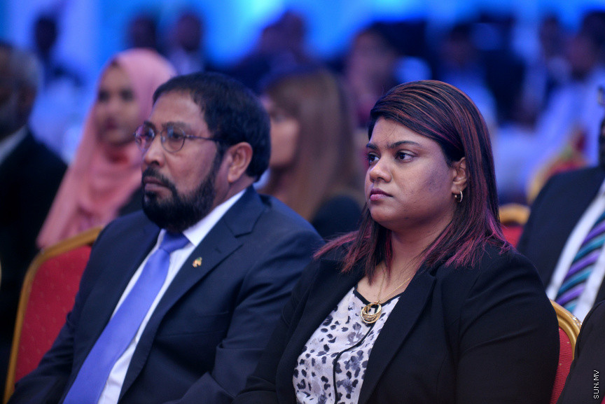 ފެބްރުއަރީ 19، 2019: ޖުޑިޝަލް ކޮންފަރެންސް ފެށުމަށް ދަރުބާރުގޭގައި ބޭއްވި ރަސްމިއްޔާތުގެ ތެރެއިން -- ސަން ފޮޓޯ/ ފަޔާޒު މޫސާ