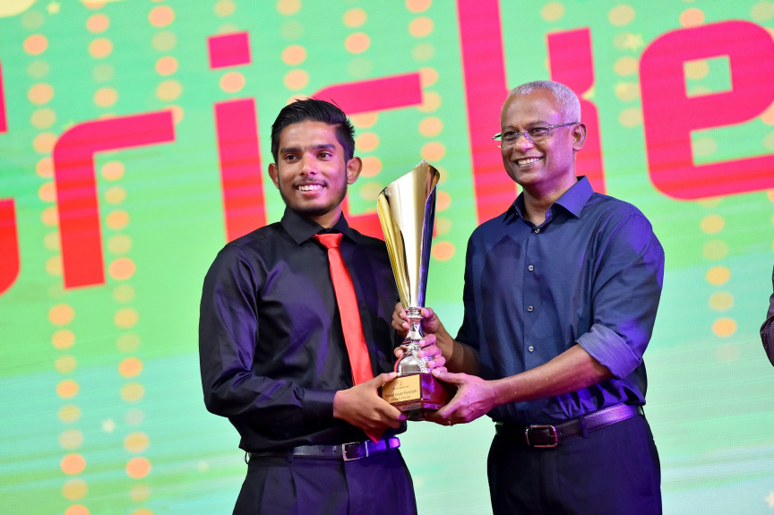 ކްރިކެޓް އެވޯޑް ހަފްލާގެ ތެރެއިން--- ފޮޓޯ/ރައީސް އޮފީސް