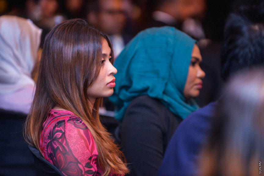 ފެބްރުއަރީ 23، 2019: ކޯޕަރޭޓް މޯލްޑިވްސްއިން އިންތިޒާމުކޮށްގެން ކުރިއަށް ގެންދާ "ގޯލްޑް 100" އެވޯޑްސް ހަފްލާގެ ތެރެއިން -- ސަން ފޮޓޯ/ ފަޔާޒު މޫސާ