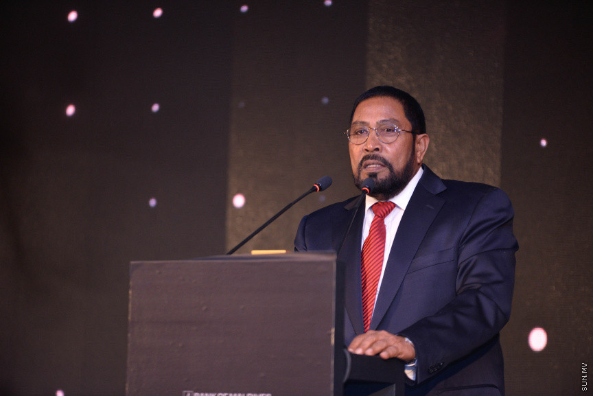 ފެބްރުއަރީ 23، 2019: ކޯޕަރޭޓް މޯލްޑިވްސްއިން އިންތިޒާމުކޮށްގެން ކުރިއަށް ގެންދާ "ގޯލްޑް 100" އެވޯޑްސް ހަފްލާގެ ތެރެއިން -- ސަން ފޮޓޯ/ ފަޔާޒު މޫސާ