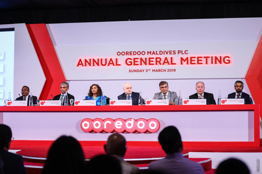 މާޗް 3، 2019: އުރީދޫގެ 2018ވަނަ އަހަރުގެ އަހަރީ އާންމު ޖަލްސާގެ ތެރެއިން -- ސަން ފޮޓޯ/ ފަޔާޒު މޫސާ