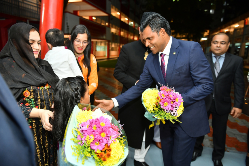  79 ވަނަ "ޕާކިސްތާން ޑޭ" ފާހަގަ ކުރުމުގެ ހަފްލާގެ ތެރެއިން-- ފޮޓޯ / ރައީސް އޮފީސް 