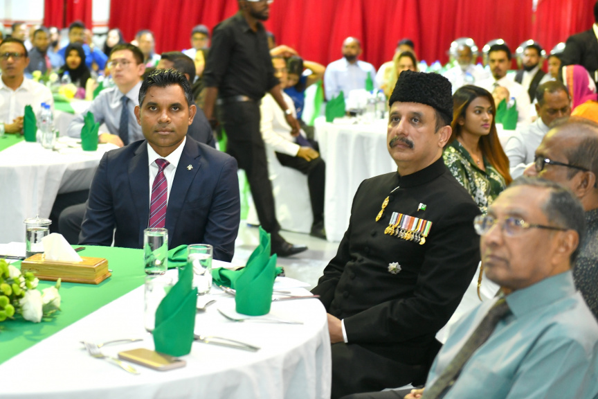  79 ވަނަ "ޕާކިސްތާން ޑޭ" ފާހަގަ ކުރުމުގެ ހަފްލާގެ ތެރެއިން-- ފޮޓޯ / ރައީސް އޮފީސް 
