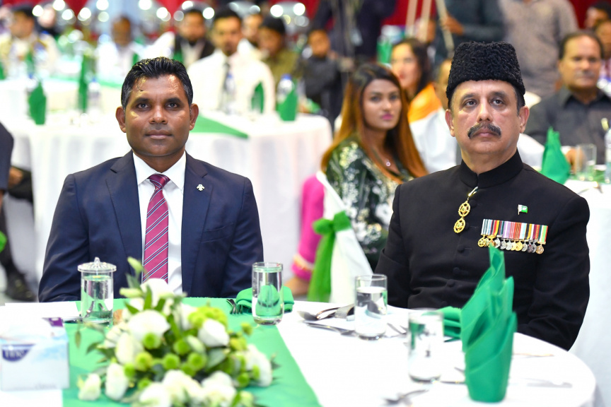  79 ވަނަ "ޕާކިސްތާން ޑޭ" ފާހަގަ ކުރުމުގެ ހަފްލާގެ ތެރެއިން-- ފޮޓޯ / ރައީސް އޮފީސް 