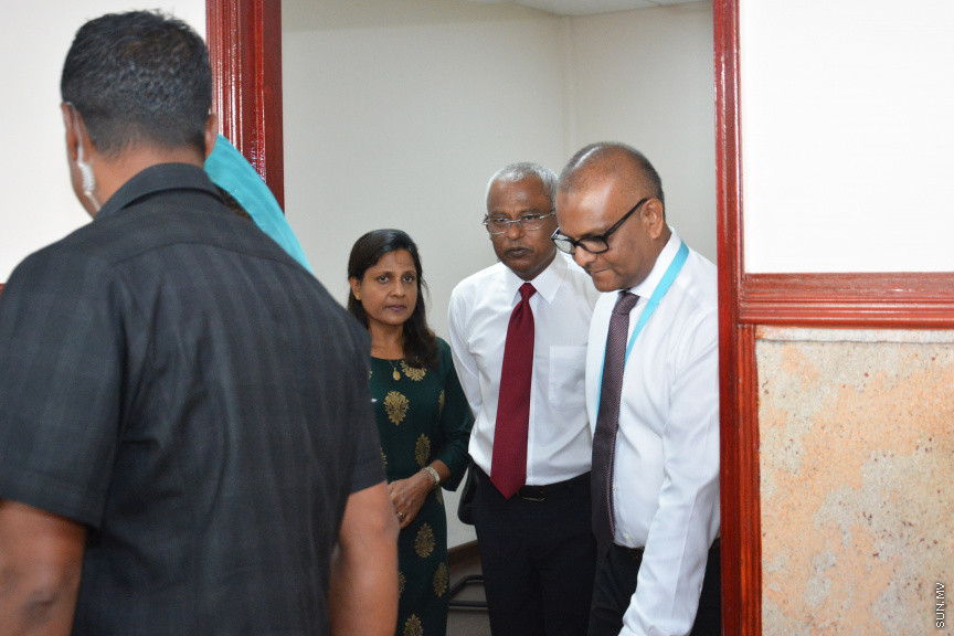 އައި.ޖީ.އެމް.އެޗްގެ މެންޓަލް ހެލްތު ސެންޓަރު ރައީސުލްޖުމްހޫރިއްޔާ ހުޅުވައިދެއްވުން -- ސަން ފޮޓޯ/ އަހުމަދު އަވްޝަން އިލްޔާސް