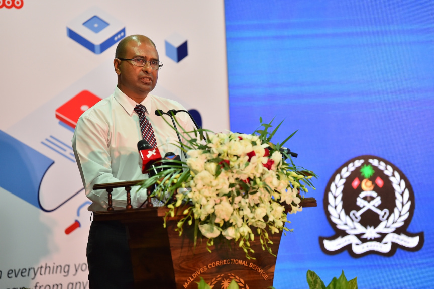 ރައީސުލްޖުމްހޫރިއްޔާގެ ނާއިބު، މާފުށީ ޖަލުގައި "އުރީދޫ ސްމާޓް ކެމްޕަސް" އިފްތިތާހު ކޮށްދެއްވުން -- ފޮޓޯ/ ރައީސް އޮފީސް