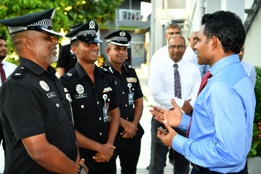 ރައީސުލްޖުމްހޫރިއްޔާގެ ނާއިބު، މާފުށީ ޖަލުގައި "އުރީދޫ ސްމާޓް ކެމްޕަސް" އިފްތިތާހު ކޮށްދެއްވުން -- ފޮޓޯ/ ރައީސް އޮފީސް