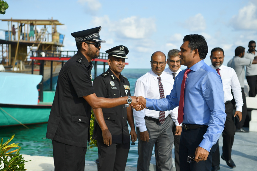 ރައީސުލްޖުމްހޫރިއްޔާގެ ނާއިބު، މާފުށީ ޖަލުގައި "އުރީދޫ ސްމާޓް ކެމްޕަސް" އިފްތިތާހު ކޮށްދެއްވުން -- ފޮޓޯ/ ރައީސް އޮފީސް