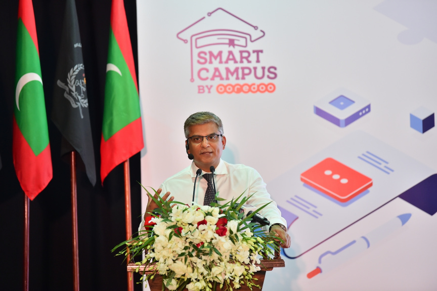 ރައީސުލްޖުމްހޫރިއްޔާގެ ނާއިބު، މާފުށީ ޖަލުގައި "އުރީދޫ ސްމާޓް ކެމްޕަސް" އިފްތިތާހު ކޮށްދެއްވުން -- ފޮޓޯ/ ރައީސް އޮފީސް