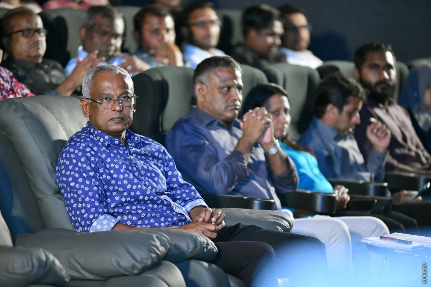 "އައިލެންޑްސް.އެމްވީ" ވެބް ޕޯޓަލް ރައީސުލްޖުމްހޫރިއްޔާ އިފްތިތާހު ކޮށްދެއްވުން -- ފޮޓޯ/ ރައީސް އޮފީސް