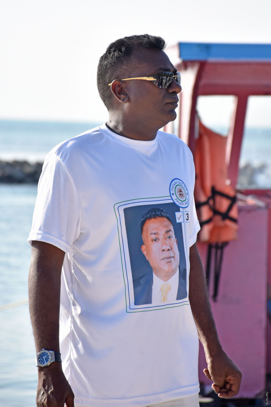 މާޗް 17، 2019: ޖާބިރުގެ އަނބިކަބަލުން ކާށީދޫ އަށް ވަޑައިގަތުމުން މަރުހަބާ ދެންނެވުމުން -- ސަން ފޮޓޯ