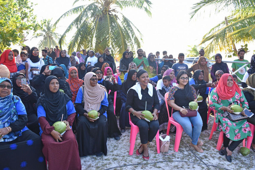 މާޗް 17، 2019: ޖާބިރުގެ އަނބިކަބަލުން ކާށީދޫ އަށް ވަޑައިގަތުމުން މަރުހަބާ ދެންނެވުމުން -- ސަން ފޮޓޯ