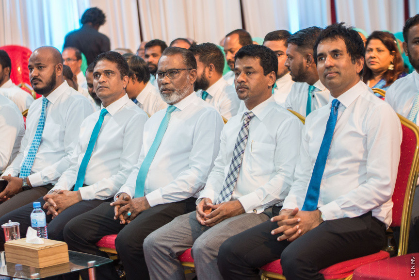 އޭޕްރީލް 28، 2019: ޕީޕަލްސް ނޭޝަނަލް ކޮންގްރެސް (ޕީއެންސީ)ގެ   ފުރަތަމަ ކޮންގްރެސް ނިންމާލުން -- ސަން ފޮޓޯ/ ފަޔާޒު މޫސާ
