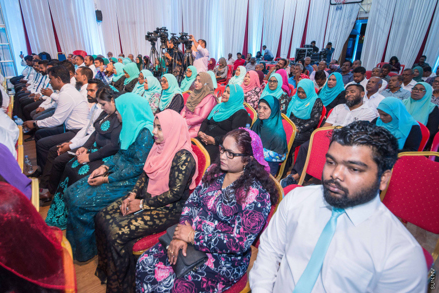 އޭޕްރީލް 28، 2019: ޕީޕަލްސް ނޭޝަނަލް ކޮންގްރެސް (ޕީއެންސީ)ގެ   ފުރަތަމަ ކޮންގްރެސް ނިންމާލުން -- ސަން ފޮޓޯ/ ފަޔާޒު މޫސާ