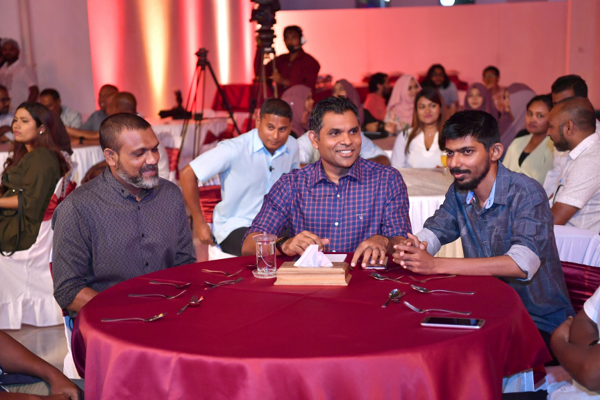 މޭ 3، 2019 : ނޫސްވެރިކަމުގެ މިނިވަންކަމުގެ ދުވަހުގެ ޙަފްލާގައި ރައީސުލްޖުމްހޫރިއްޔާގެ ނައިބު ބައިވެރިވެވަޑައިިގަތުން -- ފޮޓޯ/ ރައީސް އޮފީސް