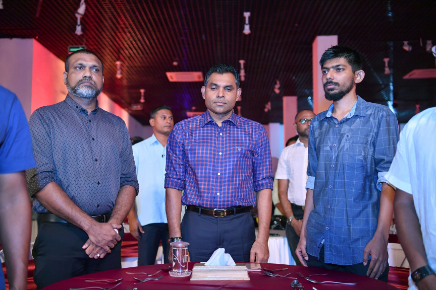 މޭ 3، 2019 : ނޫސްވެރިކަމުގެ މިނިވަންކަމުގެ ދުވަހުގެ ޙަފްލާގައި ރައީސުލްޖުމްހޫރިއްޔާގެ ނައިބު ބައިވެރިވެވަޑައިިގަތުން -- ފޮޓޯ/ ރައީސް އޮފީސް
