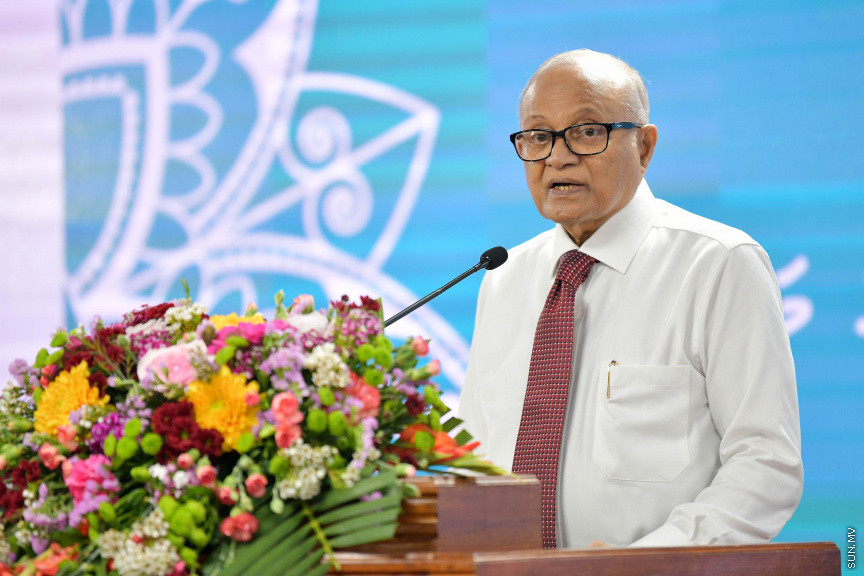 މެއި 9، 2019: ރަމަޝަން މަހުގެ ރޭތައް އިހްޔާކުރުމަށް އިސްލާމީ މަރުކަޒުގައި ބޭއްވި ޖަލްސާގެ ތެރެއިން -- ސަން ފޮޓޯ/ ފަޔާޒު މޫސާ