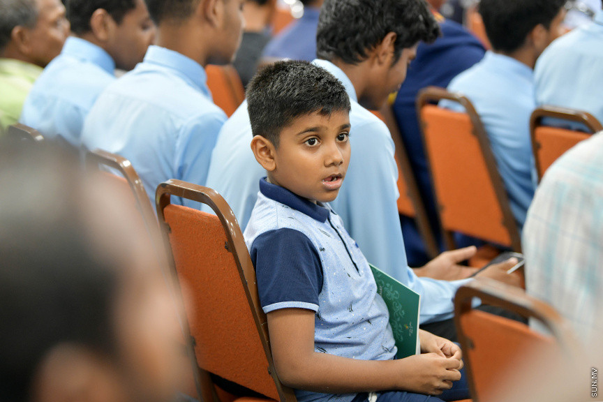 މެއި 9، 2019: ރަމަޝަން މަހުގެ ރޭތައް އިހްޔާކުރުމަށް އިސްލާމީ މަރުކަޒުގައި ބޭއްވި ޖަލްސާގެ ތެރެއިން -- ސަން ފޮޓޯ/ ފަޔާޒު މޫސާ