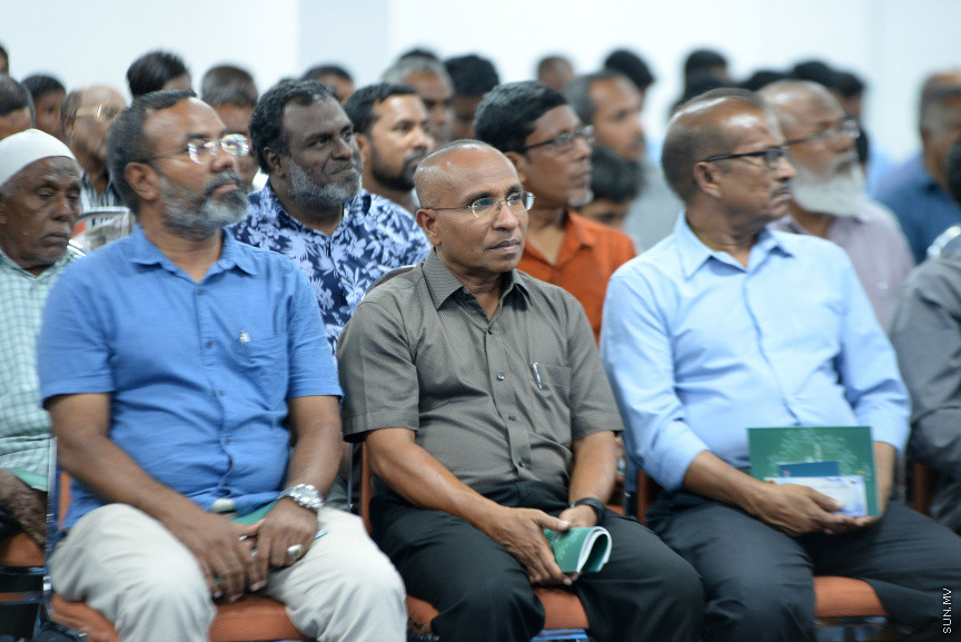 މެއި 9، 2019: ރަމަޝަން މަހުގެ ރޭތައް އިހްޔާކުރުމަށް އިސްލާމީ މަރުކަޒުގައި ބޭއްވި ޖަލްސާގެ ތެރެއިން -- ސަން ފޮޓޯ/ ފަޔާޒު މޫސާ