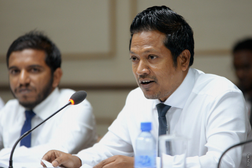 ޖޫން 14، 2019 : ޖޭއެސްސީ މަޖިލީހުގެ ޖުޑީޝަރީ ކޮމިޓީއަށް ހާޒިރުކުރުން -- ސަން ފޮޓޯ/ އަހުމަދު އަވްޝަން އިލްޔާސް