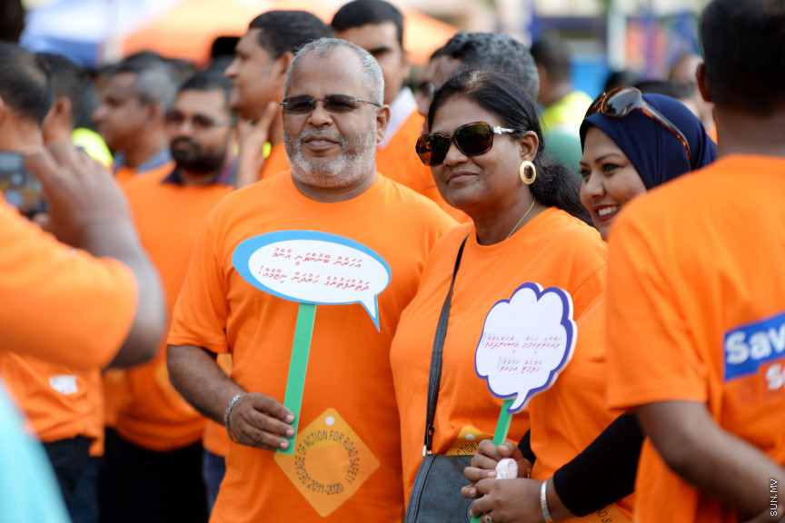 ޖޫން 14، 2019: މާލޭގައި ކުރިއަށް ގެންދިޔަ "ރޯޑް ސޭފްޓީ" ހިނގާލުމުގެ ތެރެއިން -- ސަން ފޮޓޯ/ ފަޔާޒު މޫސާ