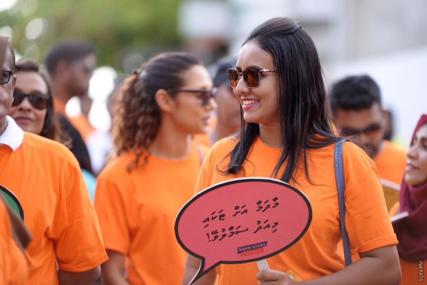 ޖޫން 14، 2019: މާލޭގައި ކުރިއަށް ގެންދިޔަ "ރޯޑް ސޭފްޓީ" ހިނގާލުމުގެ ތެރެއިން -- ސަން ފޮޓޯ/ ފަޔާޒު މޫސާ