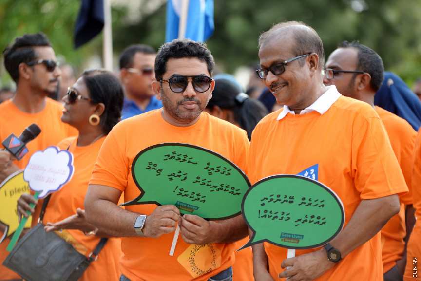 ޖޫން 14، 2019: މާލޭގައި ކުރިއަށް ގެންދިޔަ "ރޯޑް ސޭފްޓީ" ހިނގާލުމުގެ ތެރެއިން -- ސަން ފޮޓޯ/ ފަޔާޒު މޫސާ