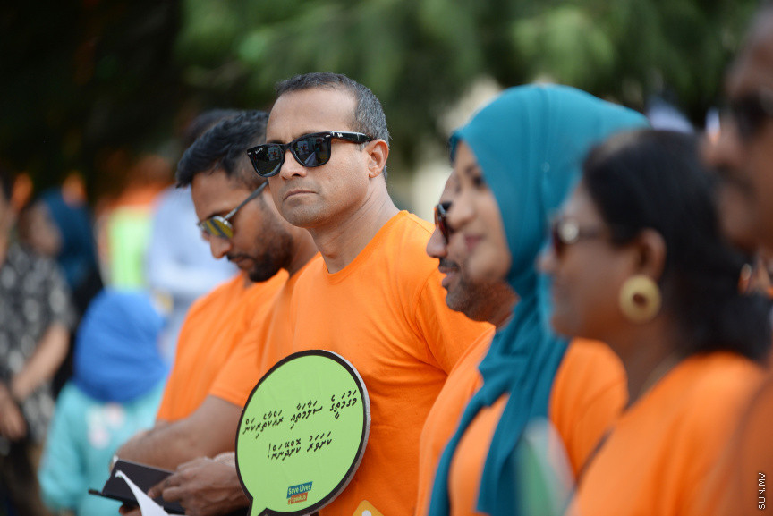 ޖޫން 14، 2019: މާލޭގައި ކުރިއަށް ގެންދިޔަ "ރޯޑް ސޭފްޓީ" ހިނގާލުމުގެ ތެރެއިން -- ސަން ފޮޓޯ/ ފަޔާޒު މޫސާ