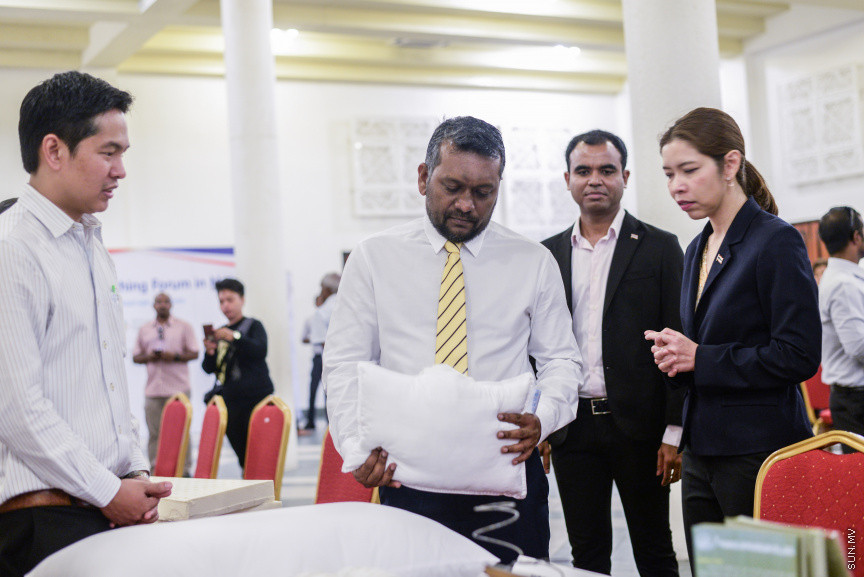 ޖޫން 27، 2019: "ތައިލެންޑް ބިޒްނަސް މެޗިން ފޯރަމް 2019ގެ ތެރެއިން: މި ފޯރަމްގައި ތައިލެންޑްގެ  27 ކުންފުންޏަކުން ބައިވެރިވޭ -- ސަން ފޮޓޯ/ ފަޔާޒު މޫސާ