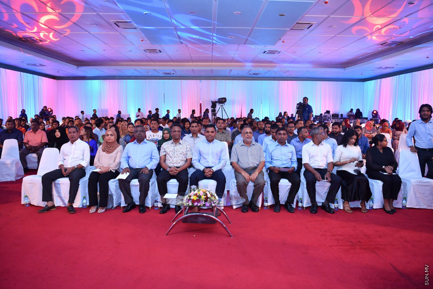 އެމް.ޑަބްލިއު.އެސް.ސީ ގެ 24 ވަނަ އަހަރީދުވަސް ފާހަގަކުރުމައް ރޭ ދަރުބާރުގޭގައި ބޭއްވި  ޖަލްސާގެ ތެރެއިން -- ފޮޓޯ/ ރައީސް އޮފީސް