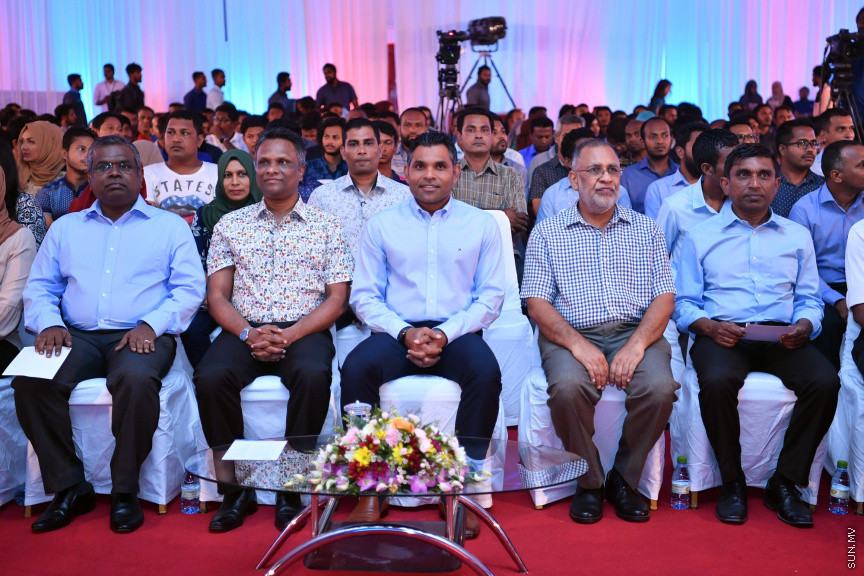 އެމް.ޑަބްލިއު.އެސް.ސީ ގެ 24 ވަނަ އަހަރީދުވަސް ފާހަގަކުރުމައް ރޭ ދަރުބާރުގޭގައި ބޭއްވި  ޖަލްސާގެ ތެރެއިން -- ފޮޓޯ/ ރައީސް އޮފީސް