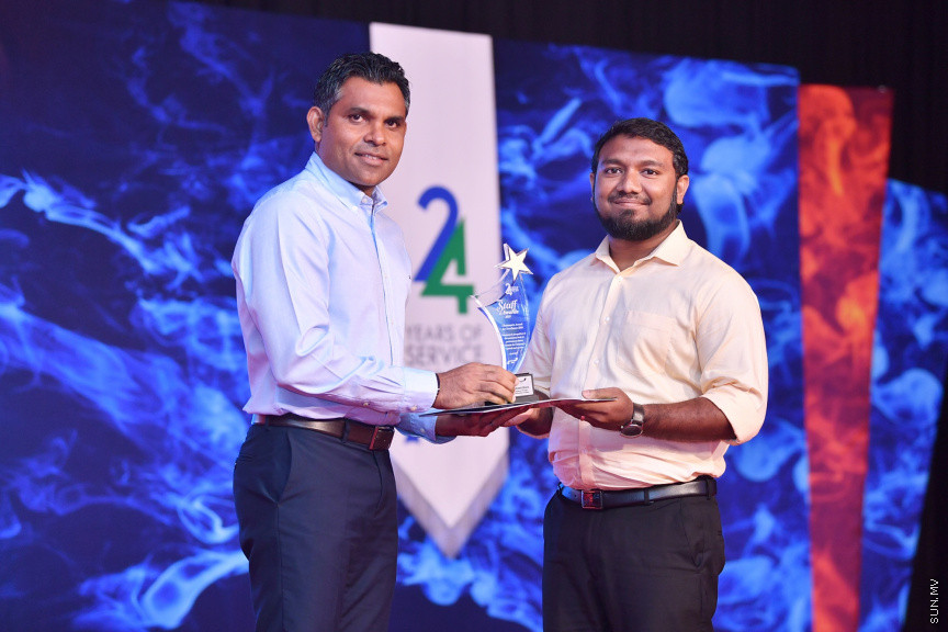 އެމް.ޑަބްލިއު.އެސް.ސީ ގެ 24 ވަނަ އަހަރީދުވަސް ފާހަގަކުރުމައް ރޭ ދަރުބާރުގޭގައި ބޭއްވި  ޖަލްސާގެ ތެރެއިން -- ފޮޓޯ/ ރައީސް އޮފީސް