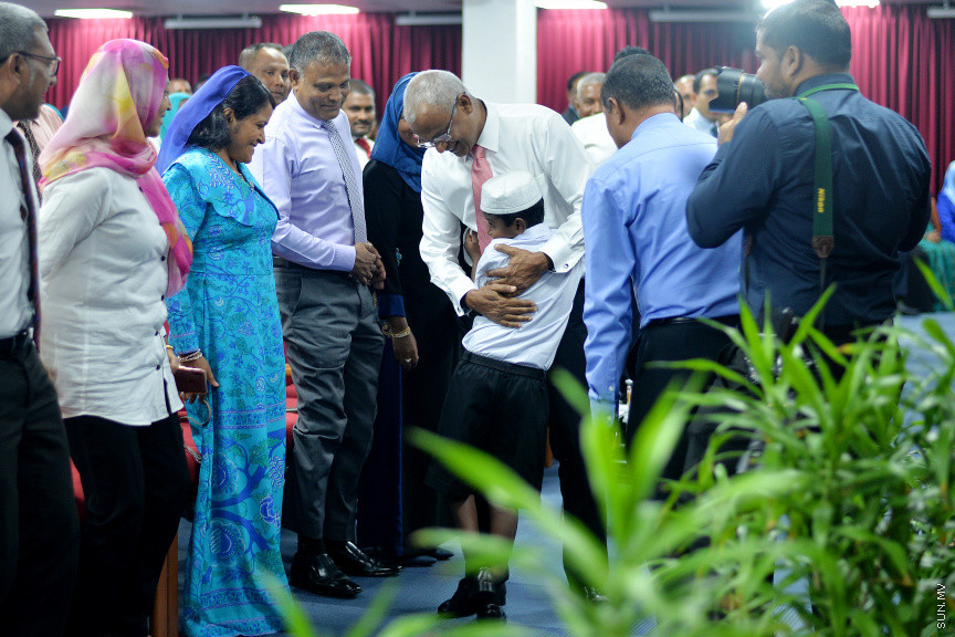 ޖުލައި 8، 2019: ނުކުޅެދުންތެރިކަން ހުންނަމީހުންގެ އަގުވަޒަންކޮށް ދޭ ރިވެލި އެވޯޑް ދިނުމަށް އިސްލާމީ މަރުކަޒު ހޯލްގައި ބޭއްވި ރަސްމިއްޔާތުގެ ތެރެއިން -- ސަން ފޮޓޯ/ ފަޔާޒު މޫސާ
