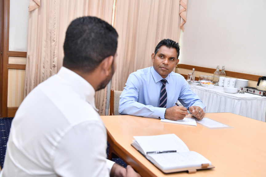 ރައީސުލްޖުމްހޫރިއްޔާގެ ނައިބު ބ. ކަމަދޫ ކައުންސިލާ ބައްދަލުކުރެއްވުން -- ފޮޓޯ/ ރައީސް އޮފީސް
