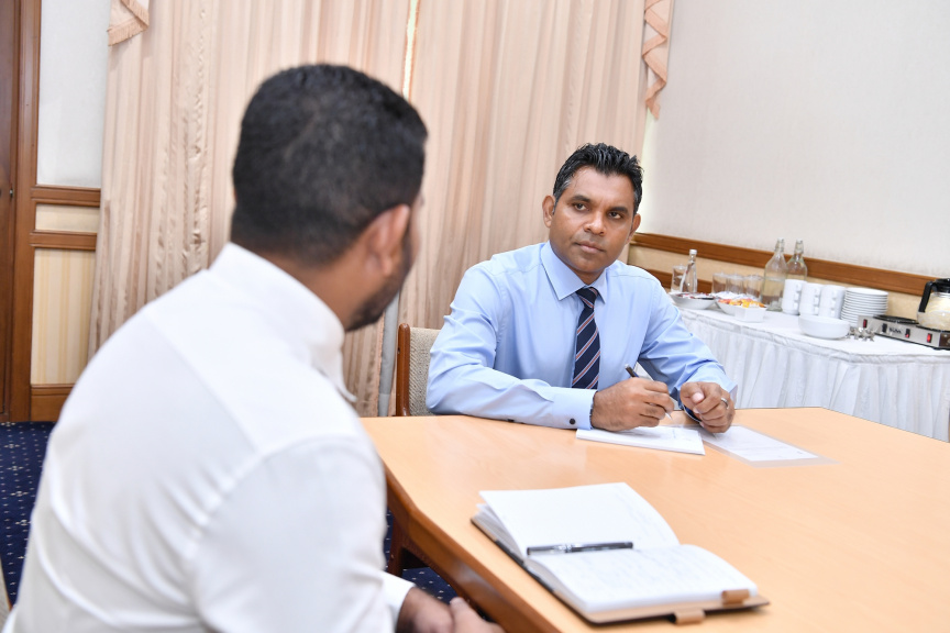 ރައީސުލްޖުމްހޫރިއްޔާގެ ނައިބު ބ. ކަމަދޫ ކައުންސިލާ ބައްދަލުކުރެއްވުން -- ފޮޓޯ/ ރައީސް އޮފީސް