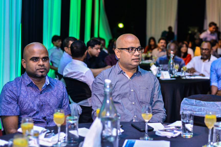 ޖުލައި 29، 2019: ފަތުރުވެރިކަމުގެ ފަސް ވަނަ މާސްޓާޕްލޭން އިފްތިތާހުކުރުމަށް ދަރުބާރުގޭގައި ބޭއްވި ރަސްމިއްޔާތުގެ ތެރެއިން -- ސަން ފޮޓޯ/ ފަޔާޒު މޫސާ