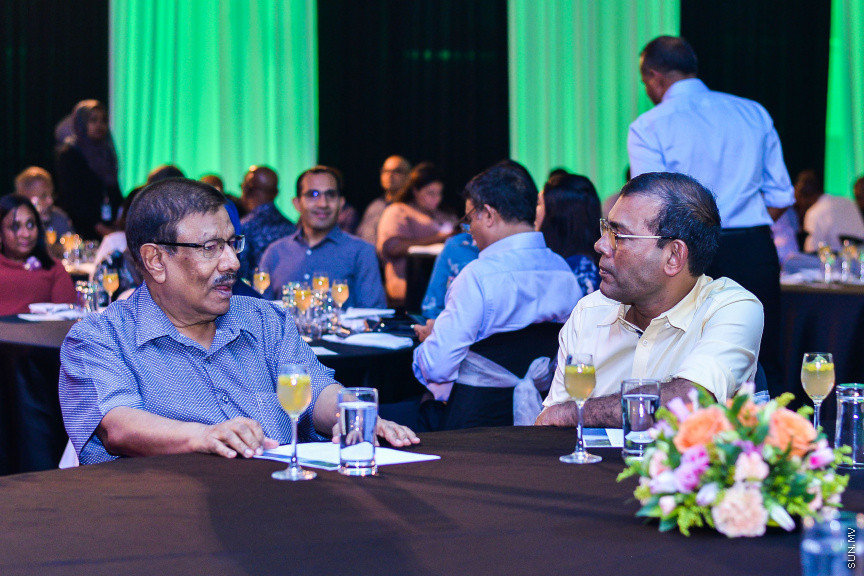 ޖުލައި 29، 2019: ފަތުރުވެރިކަމުގެ ފަސް ވަނަ މާސްޓާޕްލޭން އިފްތިތާހުކުރުމަށް ދަރުބާރުގޭގައި ބޭއްވި ރަސްމިއްޔާތުގެ ތެރެއިން -- ސަން ފޮޓޯ/ ފަޔާޒު މޫސާ