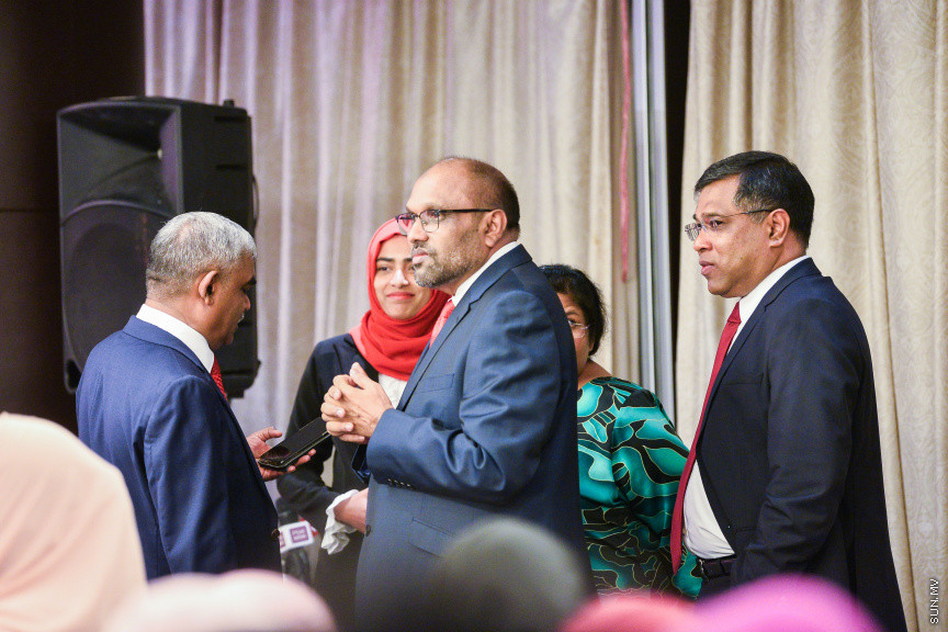 ޖުލައި 30، 2019: ޖެން ހޮޓެލްގައި ބޭއްވި ބީއެމްއެލްގެ އަހަރީ އާންމު ޖަލްސާގެ ތެރެއިން -- ސަން ފޮޓޯ/ ފަޔާޒު މޫސާ