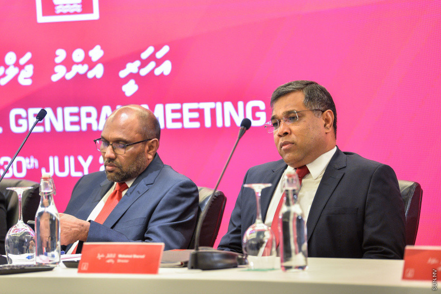 ޖުލައި 30، 2019: ޖެން ހޮޓެލްގައި ބޭއްވި ބީއެމްއެލްގެ އަހަރީ އާންމު ޖަލްސާގެ ތެރެއިން -- ސަން ފޮޓޯ/ ފަޔާޒު މޫސާ