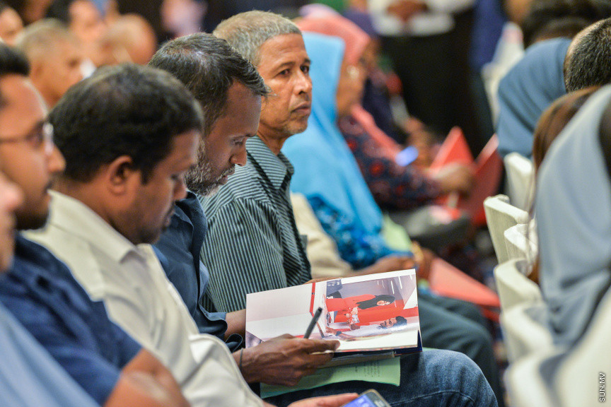 ޖުލައި 30، 2019: ޖެން ހޮޓެލްގައި ބޭއްވި ބީއެމްއެލްގެ އަހަރީ އާންމު ޖަލްސާގެ ތެރެއިން -- ސަން ފޮޓޯ/ ފަޔާޒު މޫސާ