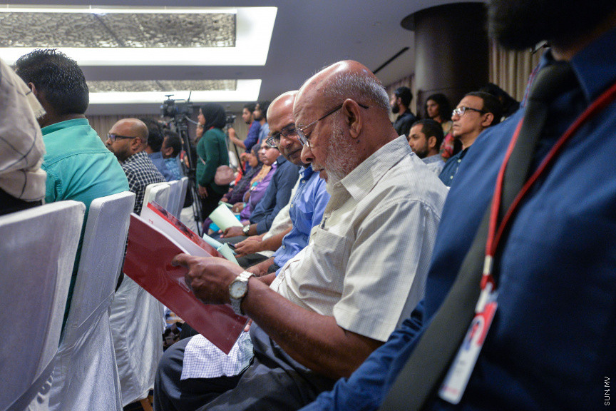 ޖުލައި 30، 2019: ޖެން ހޮޓެލްގައި ބޭއްވި ބީއެމްއެލްގެ އަހަރީ އާންމު ޖަލްސާގެ ތެރެއިން -- ސަން ފޮޓޯ/ ފަޔާޒު މޫސާ