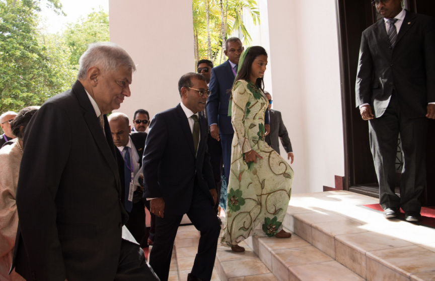 ސެޕްޓެމްބަރ 3، 2019: ސްރީލަންކާގެ ބޮޑުވަޒީރު ރަނިލް ވިކްރަމަސިންގހާ ރައްޔިތުންގެ މަޖިލީހުގައި ތަޤްރީރުކުރެއްވުން -- ފޮޓޯ/ މަޖިލިސް