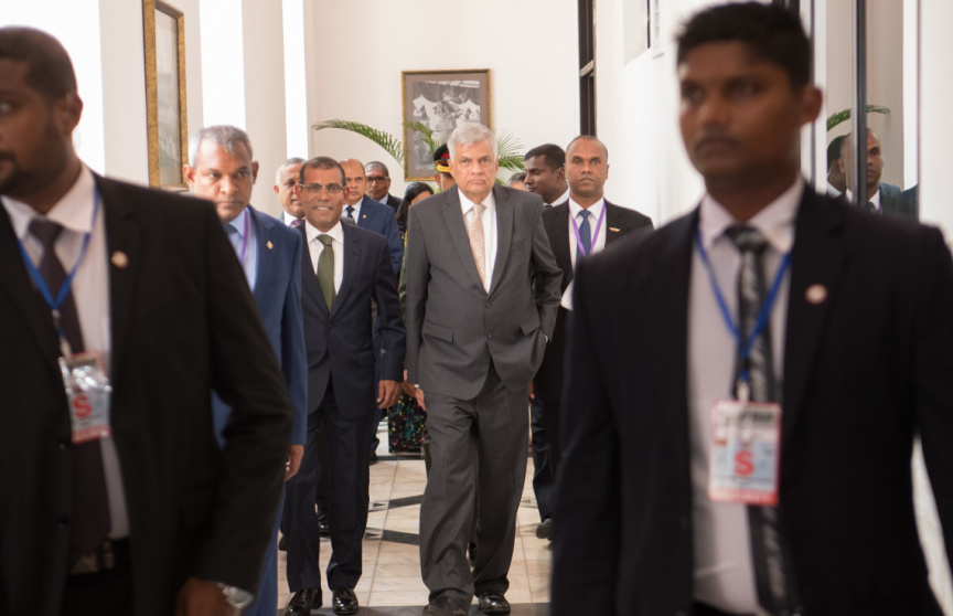 ސެޕްޓެމްބަރ 3، 2019: ސްރީލަންކާގެ ބޮޑުވަޒީރު ރަނިލް ވިކްރަމަސިންގހާ ރައްޔިތުންގެ މަޖިލީހުގައި ތަޤްރީރުކުރެއްވުން -- ފޮޓޯ/ މަޖިލިސް